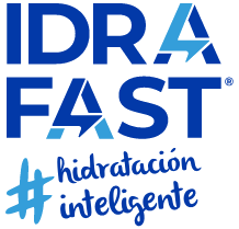 Idrafast logo azul #HidratacionInteligente